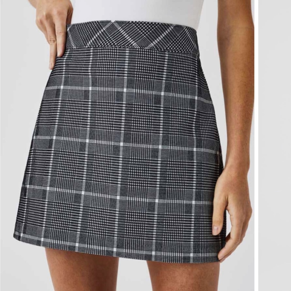 New NWT Women's Spanx Classic Plaid Perfect Mini Skirt Size Small